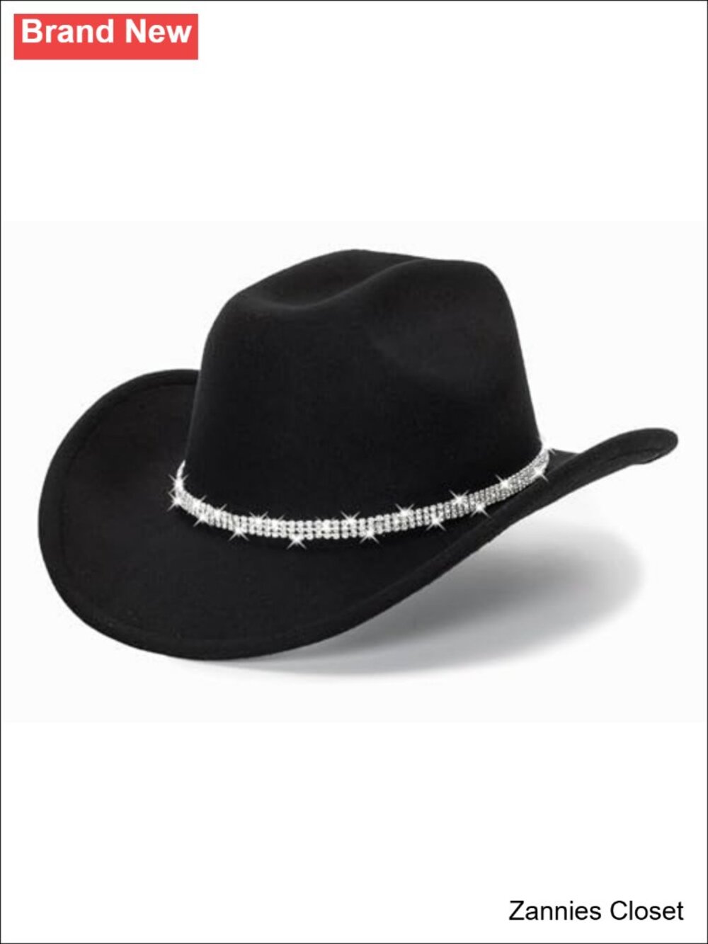 🤠 Glitter Rhinestone Cowboy Hat Western Sparkly Cowgirl Hat